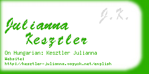 julianna kesztler business card